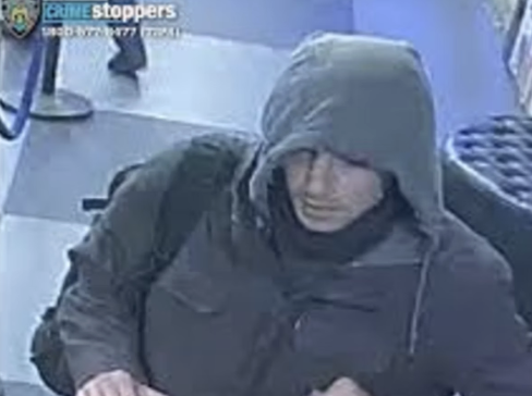 Surveillance image of suspect